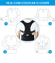 Carregar imagem no visualizador da galeria, CORRETOR DE POSTURA MAGNÉTICO | UNISSEX | Ajuda Correção De Postura E Dores Lombares