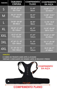 CORRETOR DE POSTURA MAGNÉTICO | UNISSEX | Ajuda Correção De Postura E Dores Lombares
