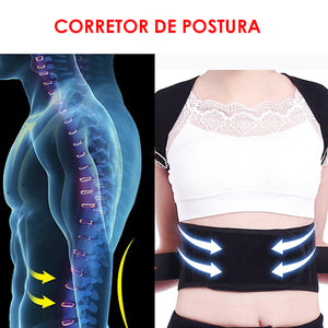 COLETE CORRETOR DE POSTURA | MASCULINO E FEMININO | Ajuda Corrigir Postura Costas e Ombros